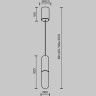 Подвесной светильник MAYTONI MIST P101PL-L300-12W3K-BS