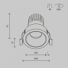 Встраиваемый светильник MAYTONI DIP HIGHT DL123-10W-3K-B